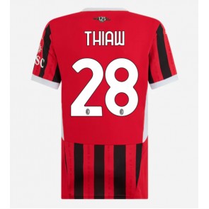 AC Milan Malick Thiaw #28 Domaci Dres za Ženska 2024-25 Kratak Rukavima